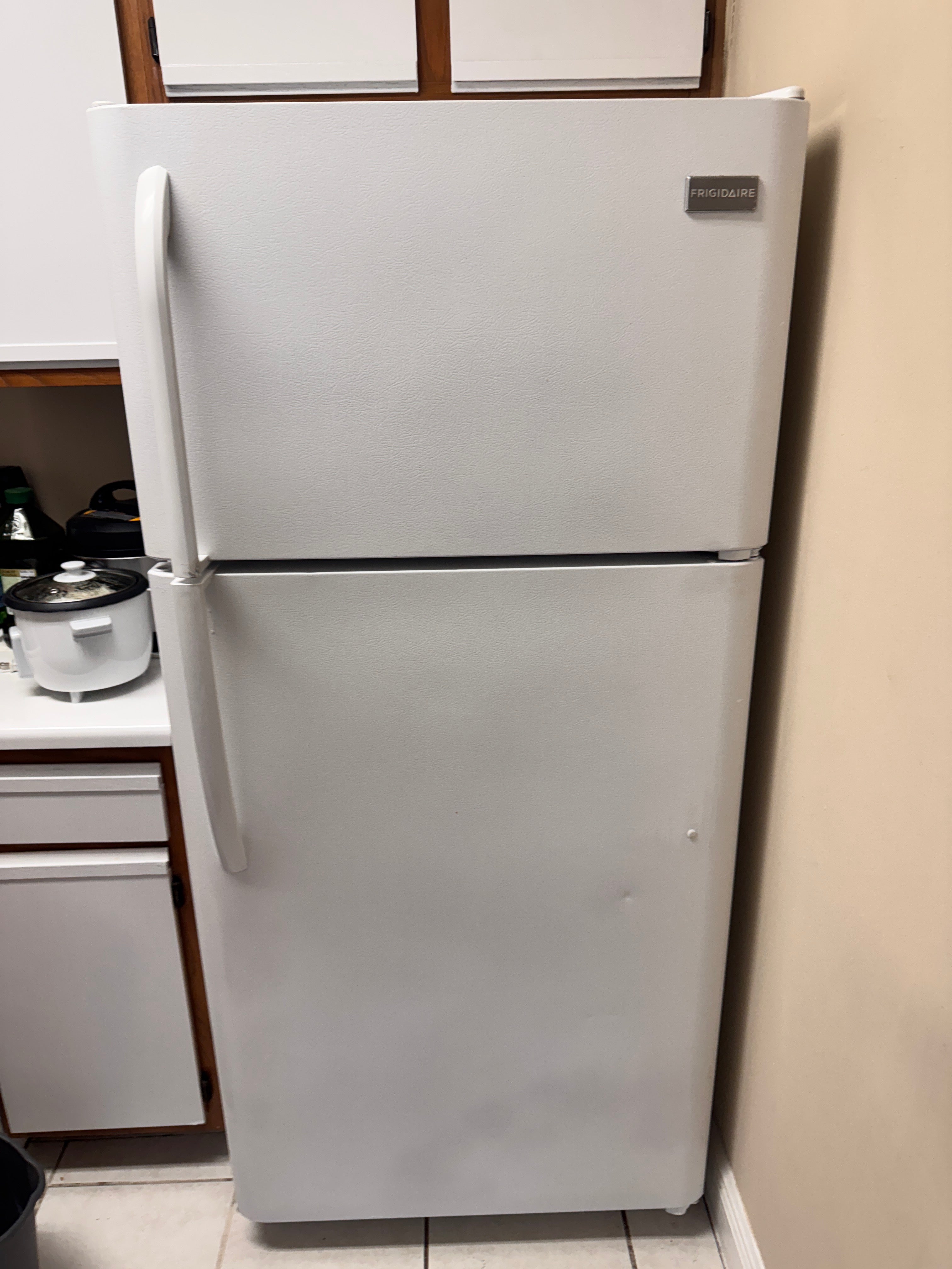 Product Sold – Frigidaire White Top and Bottom Refrigerator