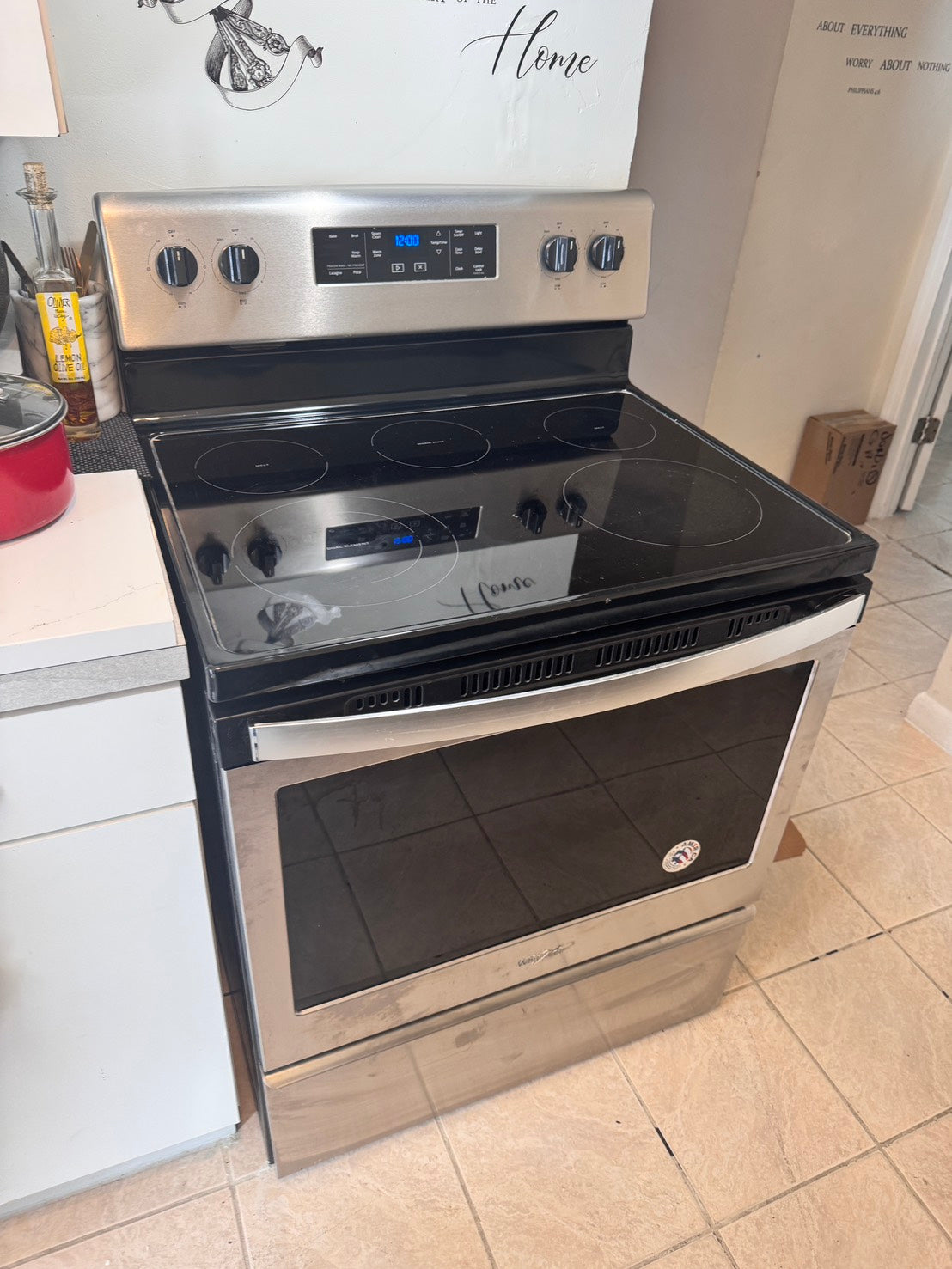 Product Sold – Whirlpool SS Electric Stove (Model: WFE505W0HS1)