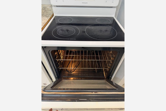 Product Installed – White Electric Stove