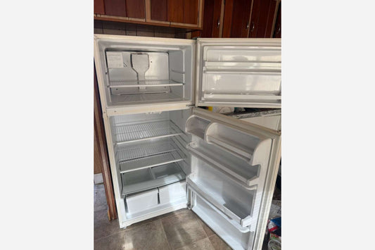 Product Installed – White top and Bottom Refrigerator