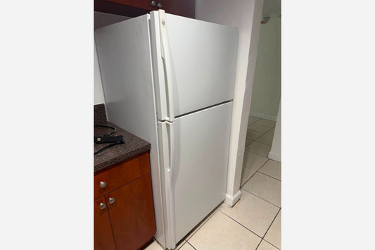 White Top and Bottom Refrigerator installed in North Miami Beach, FL 33160
