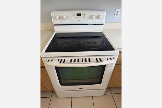 Product Installed – White Electric Stove + White Dishwasher