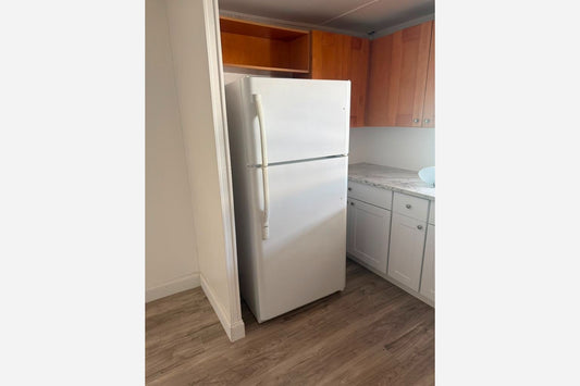 White Top and Bottom Refrigerator + White Electric Stove installed in Plantation, FL 33325