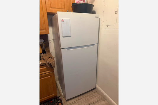 White Top and Bottom Refrigerator installed in North Miami Beach, FL 33162
