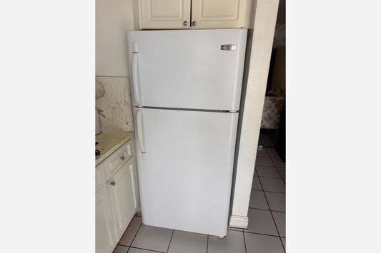 White Top and Bottom Refrigerator installed in North Miami Beach, FL 33162