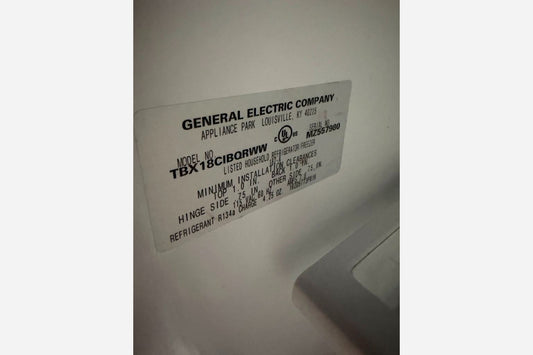Product Installed – White Top and Bottom Refrigerator