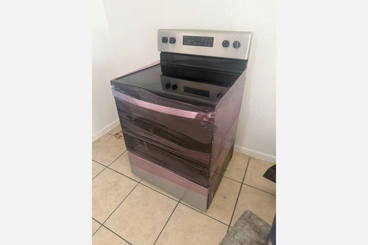 Product Installed – SS Black Electric Stove