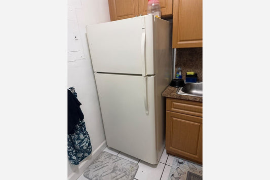 White Top and Bottom Refrigerator installed in North Miami Beach, FL 33162