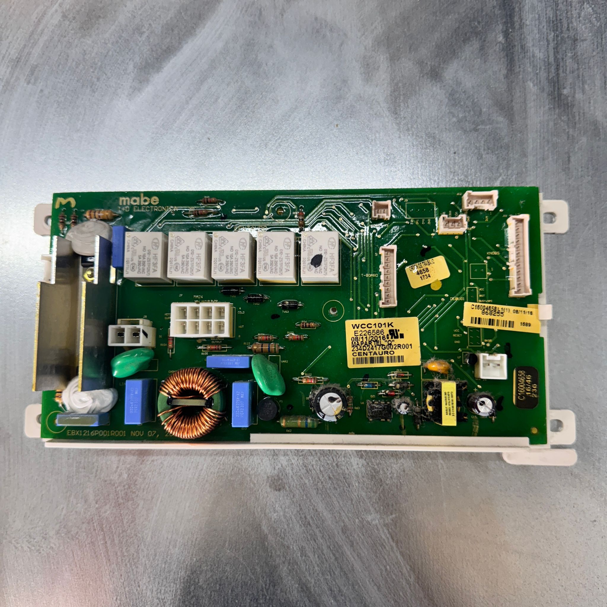 GE Washer Control Board Part# WCC101K E226586 234D2417G002