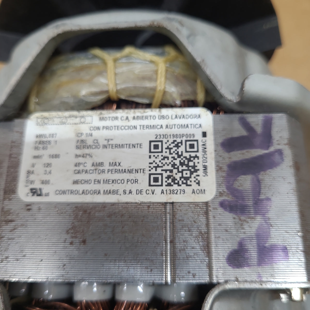 GE Washer Motor WH49X27319
