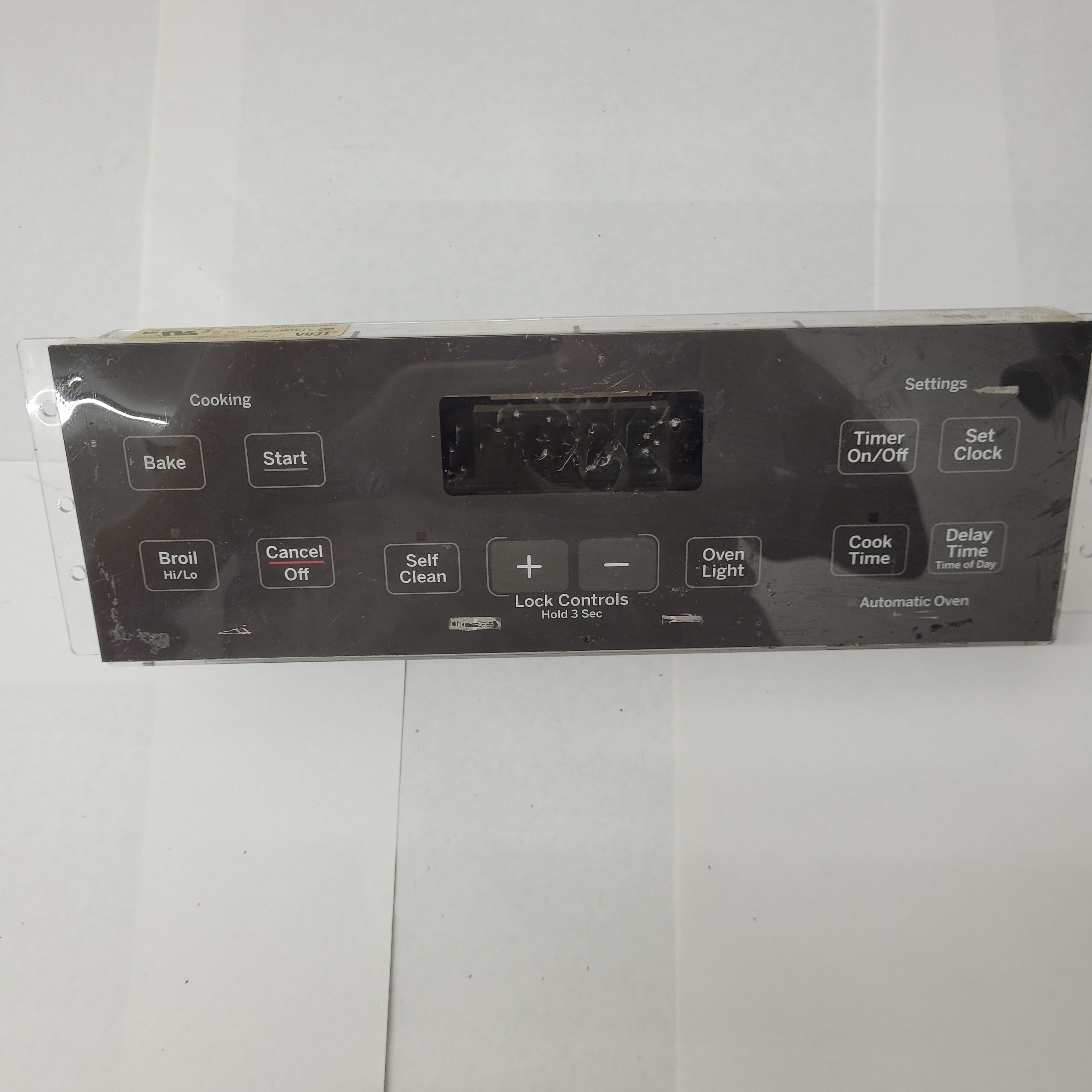 GE Range Oven Control Board and overlay WB18X20153 (Black)