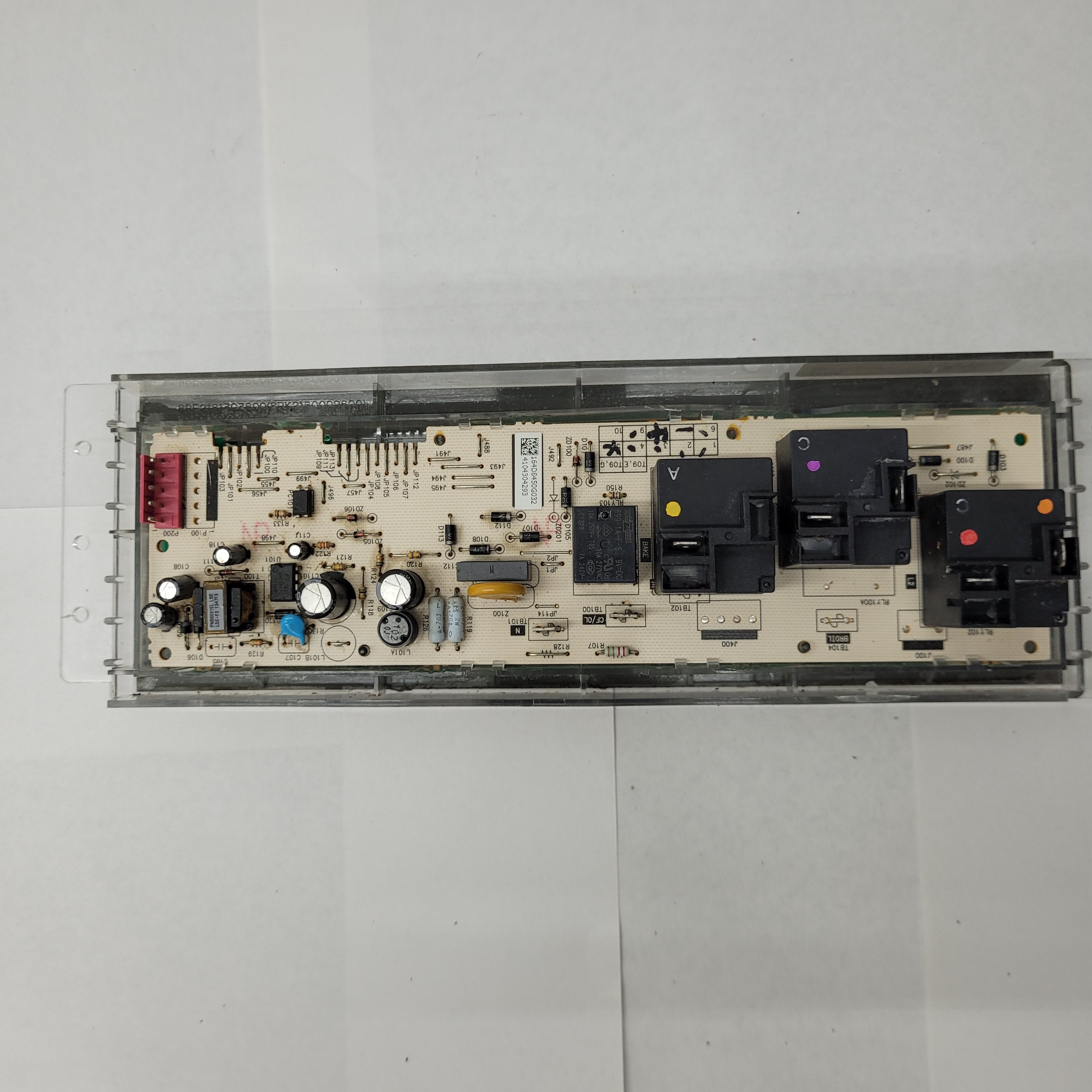 GE Range Oven Control Board and overlay WB18X20153 (Black)