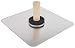 Edward Tools Aluminum Hawk for Masonry, Drywall, Sheetrock, Plaster - Solid Aluminum Mud Tray Trowel - Ergo Handle with Sponge Callus Preventer - Smooth Edges/Round Corners (13"X13")