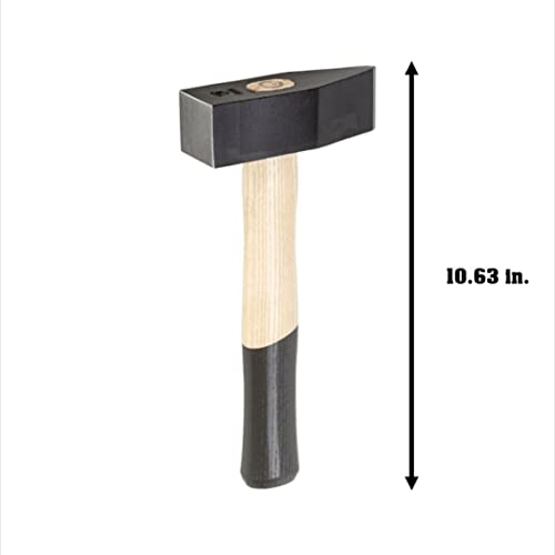 Picard Stone Sledgehammer 1250g – Hardscaping & Masonry Tool, Black Powder-Coated Alloy Steel Head, Dual Curved Ash Wood Handle, Ring Wedge Fixture for Secure Connection – 0005991-1250