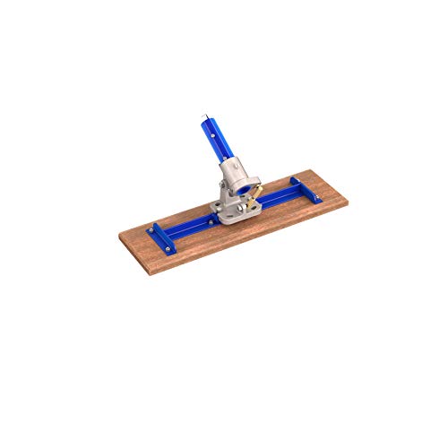 Bon 82-147 Wood Bull Float 24" x 7 1/4" Square End with Rock N Roll® Bracket Concrete Float 3/4" Thick