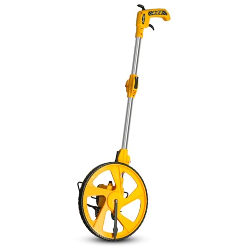 Zozen Professional Measure Wheel, with Brake & Handle Reset - Advanced Collapsible/Mechanical, Distance Measuring Wheel in Feet [Up To 10,000Ft], with Cloth Carrying Bag.