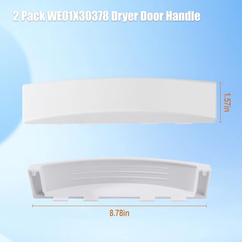 2 Pack Dryer Door Handle Replacement for GE Stacka
