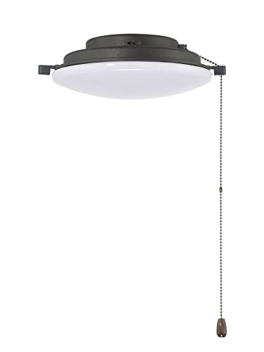 Craftmade - 1 Light Universal Ceiling Fan Light Kit in Espresso Finish with Integrated Dimmable 20-Watt LED Color Temperature Option