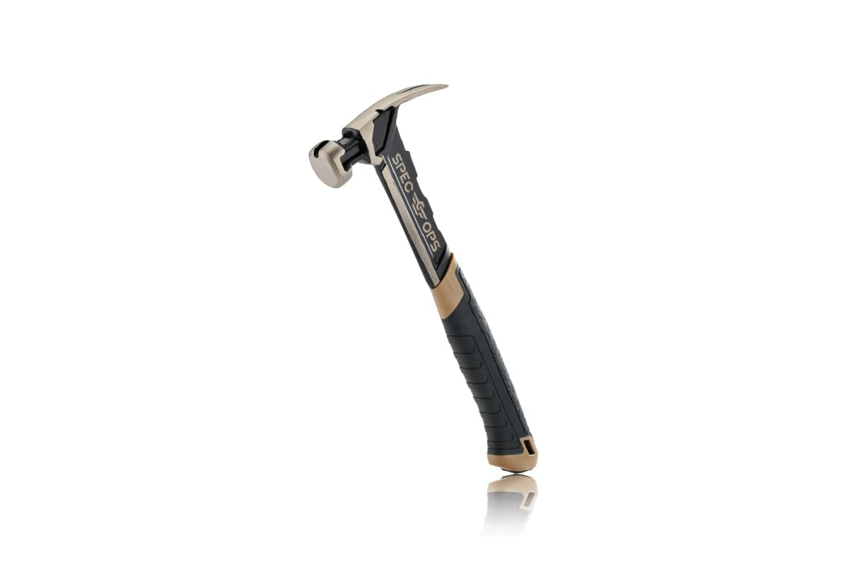 Spec Ops Tools Nailing Hammer for Carpentry & Demolition, Magnetic Nail Holder, Rip Claw, 16 Oz