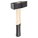 Picard Stone Sledgehammer 1250g – Hardscaping & Masonry Tool, Black Powder-Coated Alloy Steel Head, Dual Curved Ash Wood Handle, Ring Wedge Fixture for Secure Connection – 0005991-1250