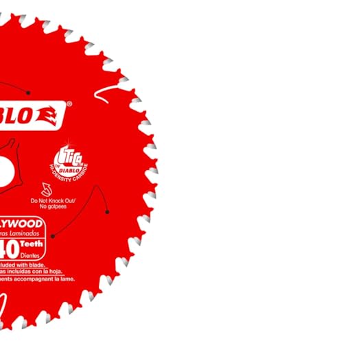Diablo Finish Trim Saw Blade - 6-1/2" Dia, 40-Teeth, 5/8" Arbor