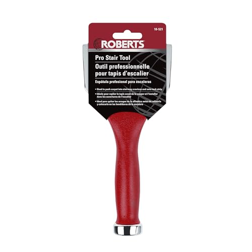 Roberts Extra Wide Carpet Tucker and Stair Tool, Chrome-Plated Steel, 4-Inches