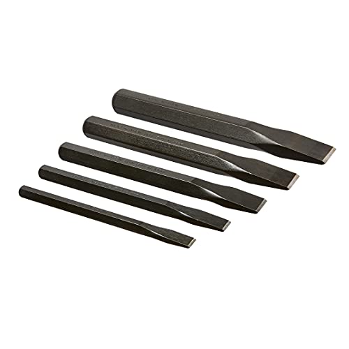 Mayhew Tools 61523 Cold Chisel Set, 5-Piece, Black Oxide Finish
