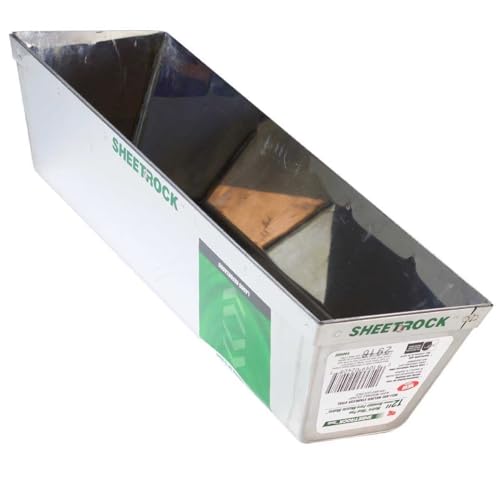 USG Sheetrock Tools 12" Matrix Stainless Steel Drywall Mud Pan with Reinforced Band, Rust-Resistant Joint Compound Pan for Drywall Taping, Texturing and Finishing