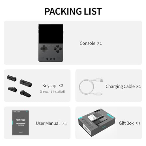TRIMUI Brick Hammer Handheld Game Console, Grey 64G