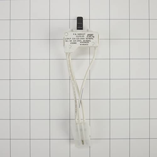 Whirlpool WP3406107 Genuine OEM Dryer Door Switch 
