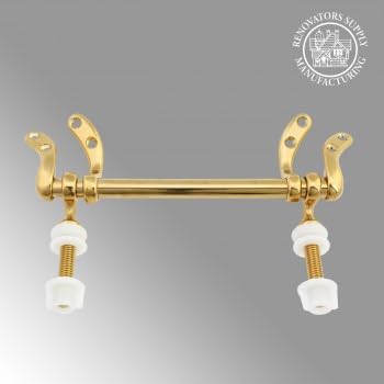 Renovators Supply Manufacturing™ Toilet Seat Hinge, Titanium Plated Brass Color PVD 304 Stainless Steel, Durable Rust Resistant Replacement Hinges