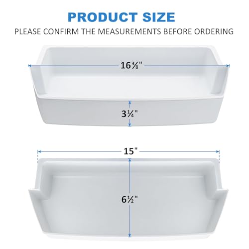 2 Pack 2187172 Refrigerator Door Shelf Bin Compati