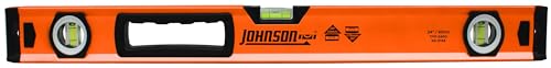 Johnson Level & Tool 1741-2400 Aluminum Box Level, 24", Orange, 1 Level