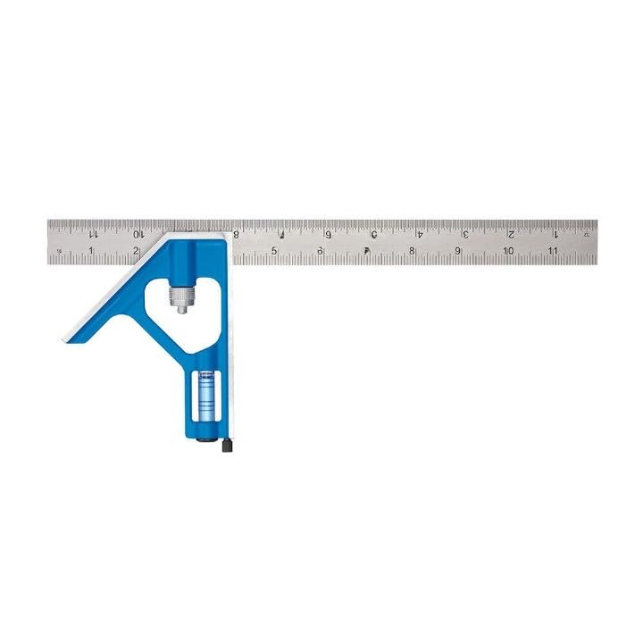 Q Topsun for Empire Level E250 12"" True Blue Stainless Steel Blade Combination Square