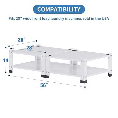 GangMei 2 Pack Washer and Dryer Pedestals Stand, 2