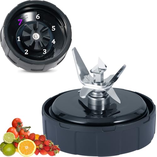 [ New Model] Replacement blender Blade for Ninja Accessories, Only Compatible with Nutri Ninja Foodi Power Blender SS150,SS151,SS300, SS350,SS351, SS351TGT, CO351B, SS100, SS101, SS101C, CO101B