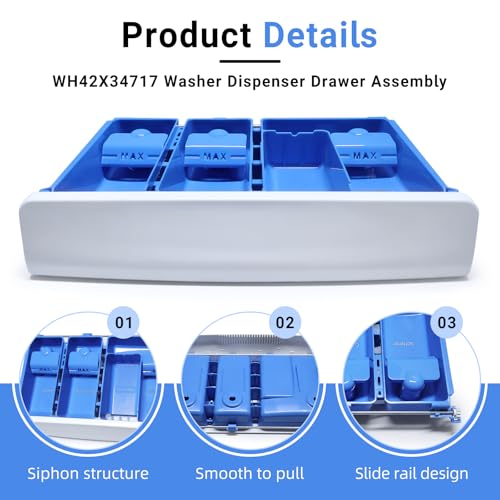 WH42X34717 Washer Dispenser Drawer Assembly Fits f