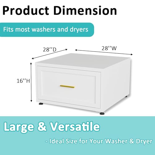 Qxdyt 2-Pack Washer and Dryer Pedestals,440LBS Met