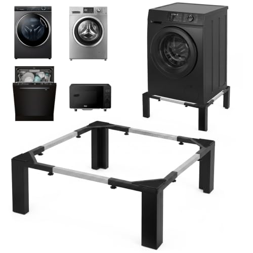 Adjustable Washer Dryer Pedestal, 12” Heavy Duty S
