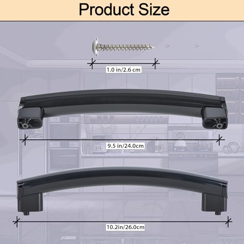 Upgrade Black WB15X10275 Microwave Oven Door Handl