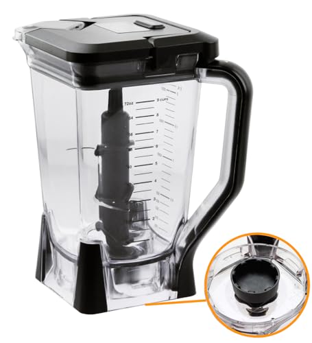 Replacement 72oz XL Pitcher with Lid and 6-Blade Assembly Compatible with Ninja Blender BL660, BL770, BL771, BL773, BL740, BL780