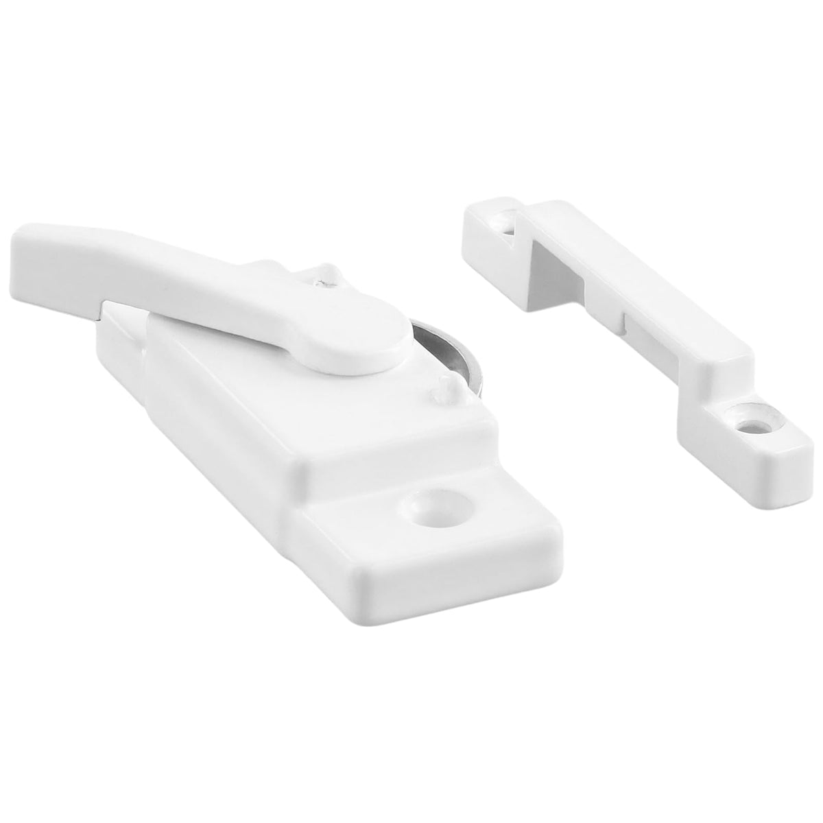 FUNSUEI 10 Pack Cam Action Sash Locks, Window Sash Locks and Keeper, Sliding Window Sash Lock Diecast Latch Lock, 2.1 Inch Lock Hole Center with Screws for Single and Double Hung Vinyl Windows