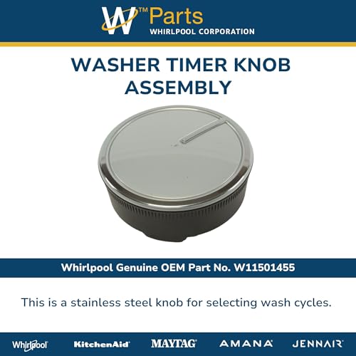 Whirlpool W11501455 Genuine OEM Washer Timer Knob 