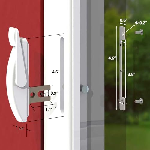 House Guard Maxim Window Locking Handle Replacement, White