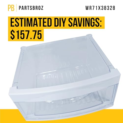 WR71X38328 Refrigerator Middle Crisper Pan for GE 