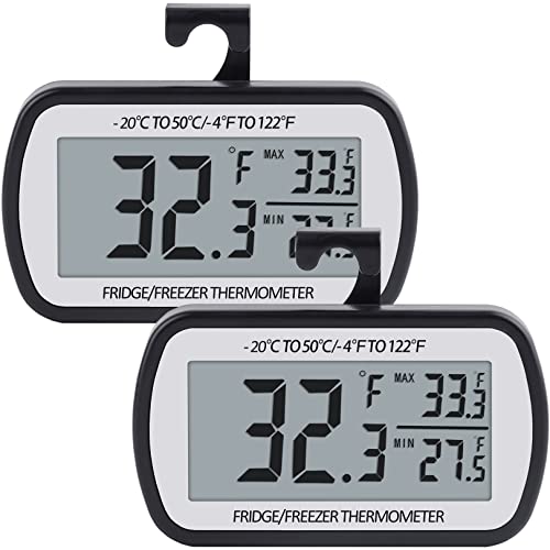 AEVETE Refrigerator Thermometer Digital Fridge Fre