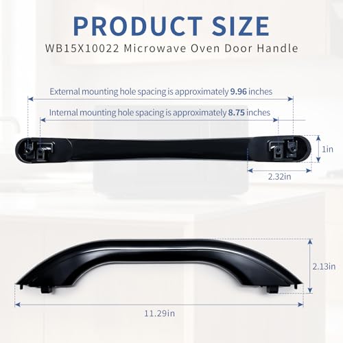WB15X10022 Microwave Oven Door Handle Compatible w