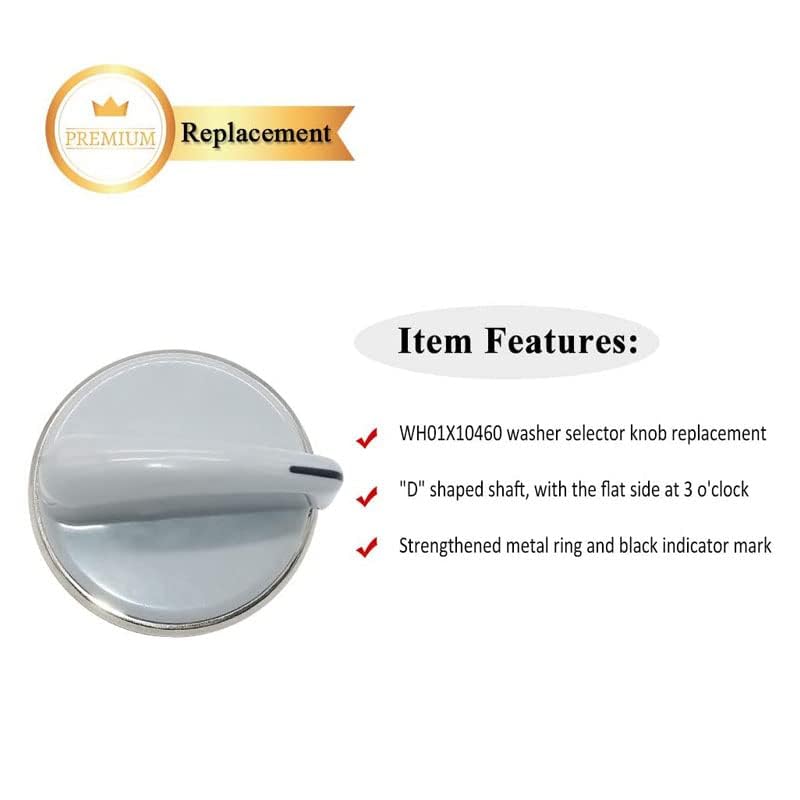 WH01X10462 Dryer Control Knob with Reinforced Meta