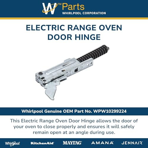 Whirlpool WPW10299224 Genuine OEM Electric Range Oven Door Hinge Replacement Part - Replaces W10299224