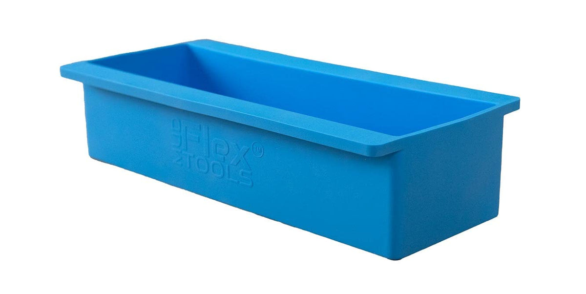 MUDFLEX 10.5” EZ Clean Flexible Drywall Mud Pan – Soft Silicone – EZ Squeeze Grip – Non-Stick – Rustproof – Durable